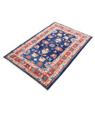 Ziegler 3'0'' X 4'8'' Hand-Knotted Wool Rug 3'0'' x 4'8'' (90 X 140) / Blue / N/A