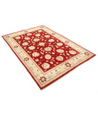 Ziegler 4'11'' X 7'1'' Hand-Knotted Wool Rug 4'11'' x 7'1'' (148 X 213) / Red / Ivory