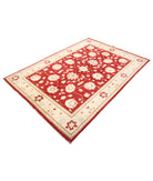 Ziegler 4'11'' X 7'1'' Hand-Knotted Wool Rug 4'11'' x 7'1'' (148 X 213) / Red / Ivory