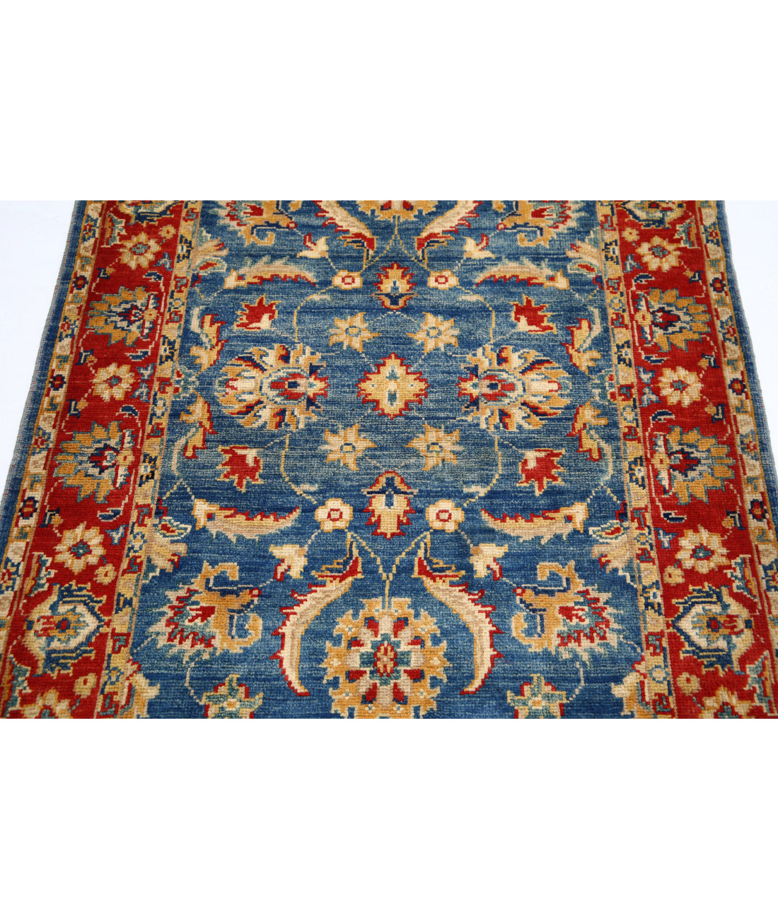 Ziegler 3'4'' X 4'8'' Hand-Knotted Wool Rug 3'4'' x 4'8'' (100 X 140) / Blue / N/A