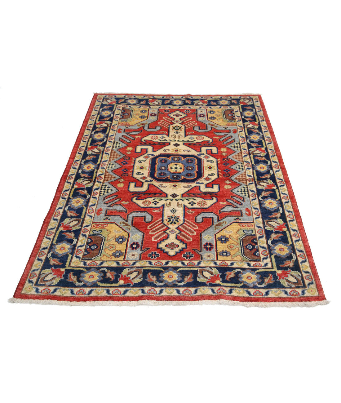 Ziegler 4'5'' X 5'8'' Hand-Knotted Wool Rug 4'5'' x 5'8'' (133 X 170) / Red / N/A