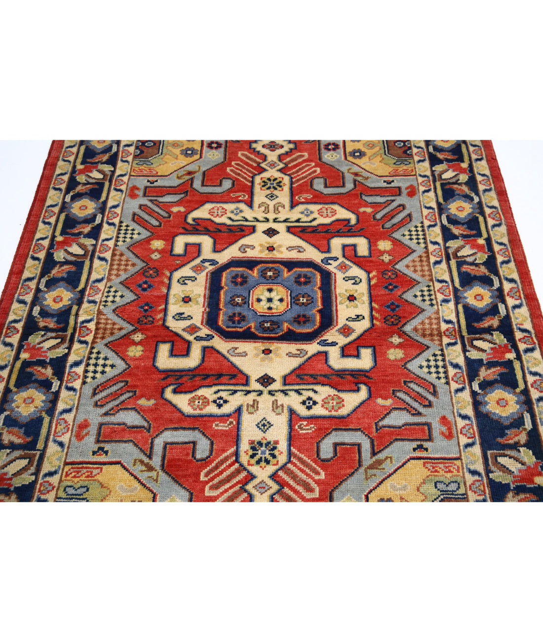 Ziegler 4'5'' X 5'8'' Hand-Knotted Wool Rug 4'5'' x 5'8'' (133 X 170) / Red / N/A