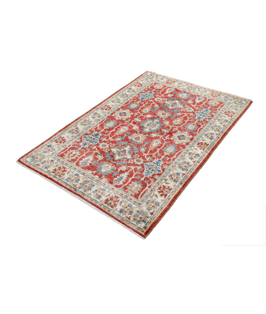 Ziegler 3'10'' X 5'11'' Hand-Knotted Wool Rug 3'10'' x 5'11'' (115 X 178) / Red / N/A