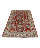 Ziegler 3'10'' X 5'11'' Hand-Knotted Wool Rug 3'10'' x 5'11'' (115 X 178) / Red / N/A