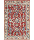 Ziegler 3'10'' X 5'11'' Hand-Knotted Wool Rug 3'10'' x 5'11'' (115 X 178) / Red / N/A