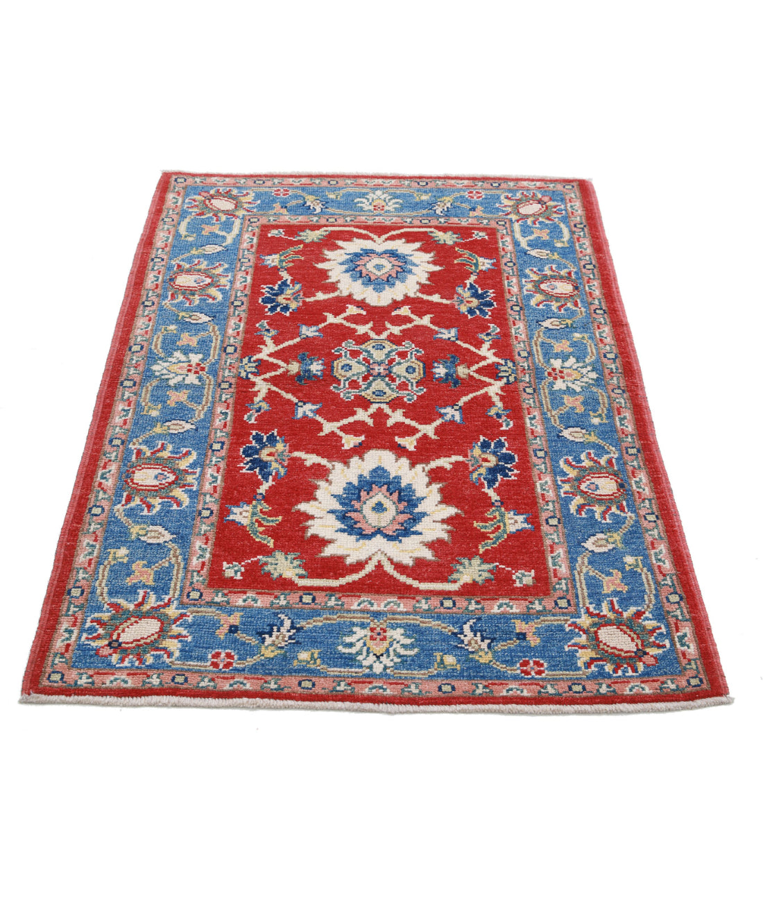 Ziegler 3'3'' X 4'8'' Hand-Knotted Wool Rug 3'3'' x 4'8'' (98 X 140) / Blue / N/A