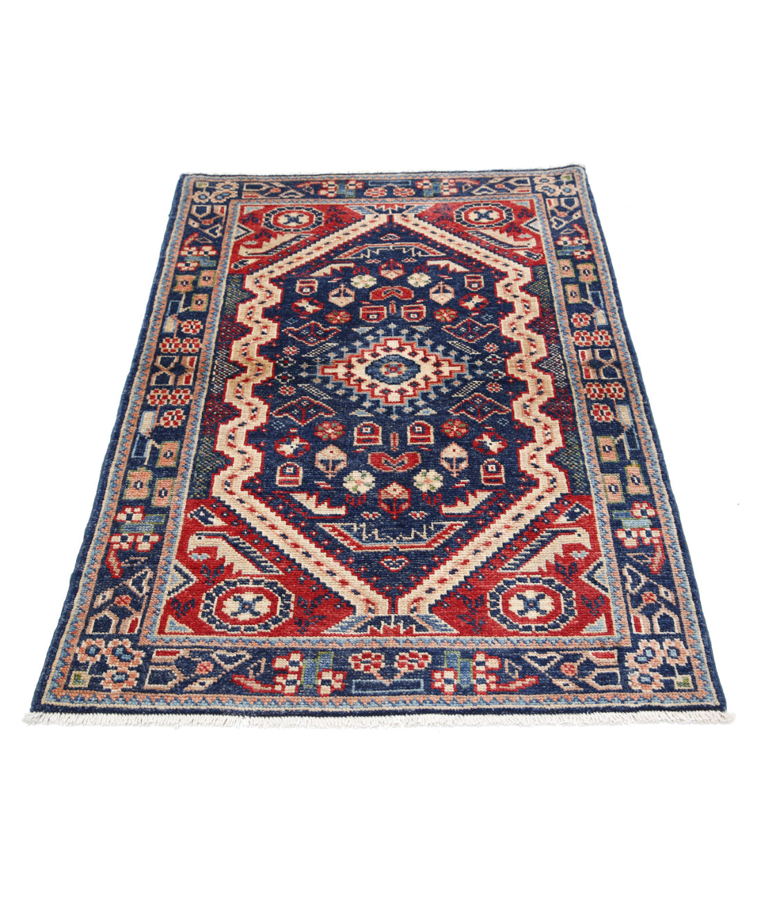 Ziegler 3'4'' X 4'10'' Hand-Knotted Wool Rug 3'4'' x 4'10'' (100 X 145) / Blue / N/A