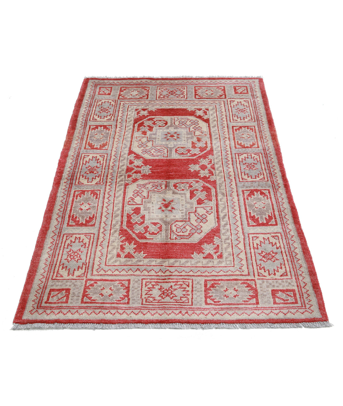 Ziegler 3'1'' X 4'9'' Hand-Knotted Wool Rug 3'1'' x 4'9'' (93 X 143) / Red / N/A