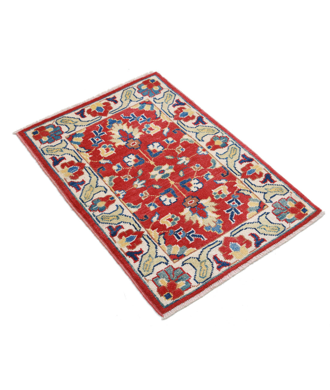 Ziegler 2'0'' X 2'11'' Hand-Knotted Wool Rug 2'0'' x 2'11'' (60 X 88) / Red / N/A