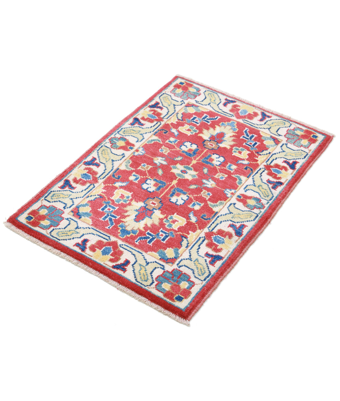 Ziegler 2'0'' X 2'11'' Hand-Knotted Wool Rug 2'0'' x 2'11'' (60 X 88) / Red / N/A