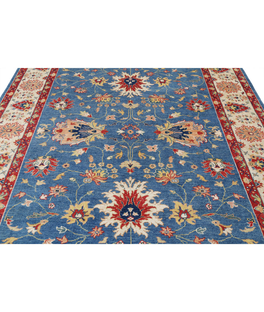 Ziegler 7'10'' X 9'5'' Hand-Knotted Wool Rug 7'10'' x 9'5'' (235 X 283) / Blue / N/A