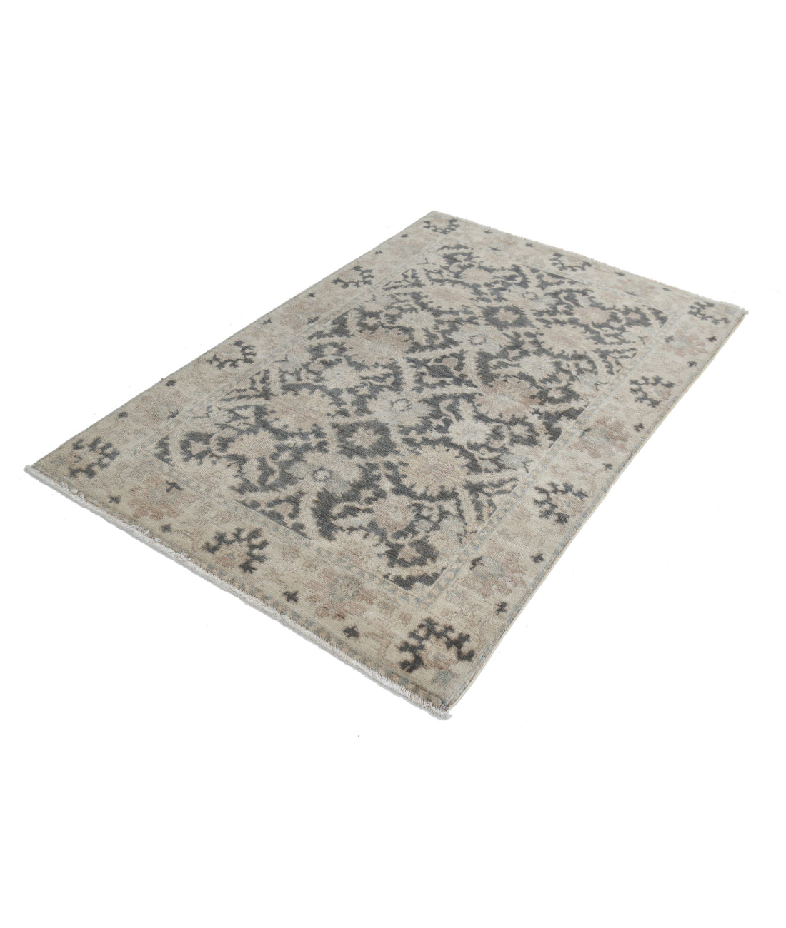 Ziegler 3'9'' X 5'7'' Hand-Knotted Wool Rug 3'9'' x 5'7'' (113 X 168) / Grey / N/A