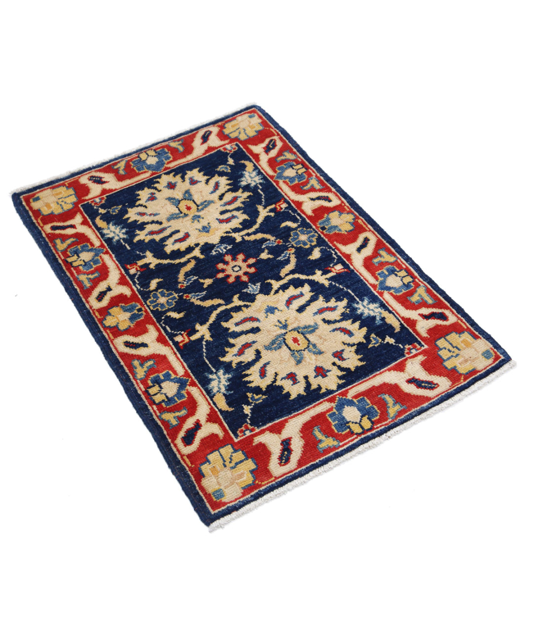 Ziegler 2'1'' X 2'11'' Hand-Knotted Wool Rug 2'1'' x 2'11'' (63 X 88) / Blue / N/A