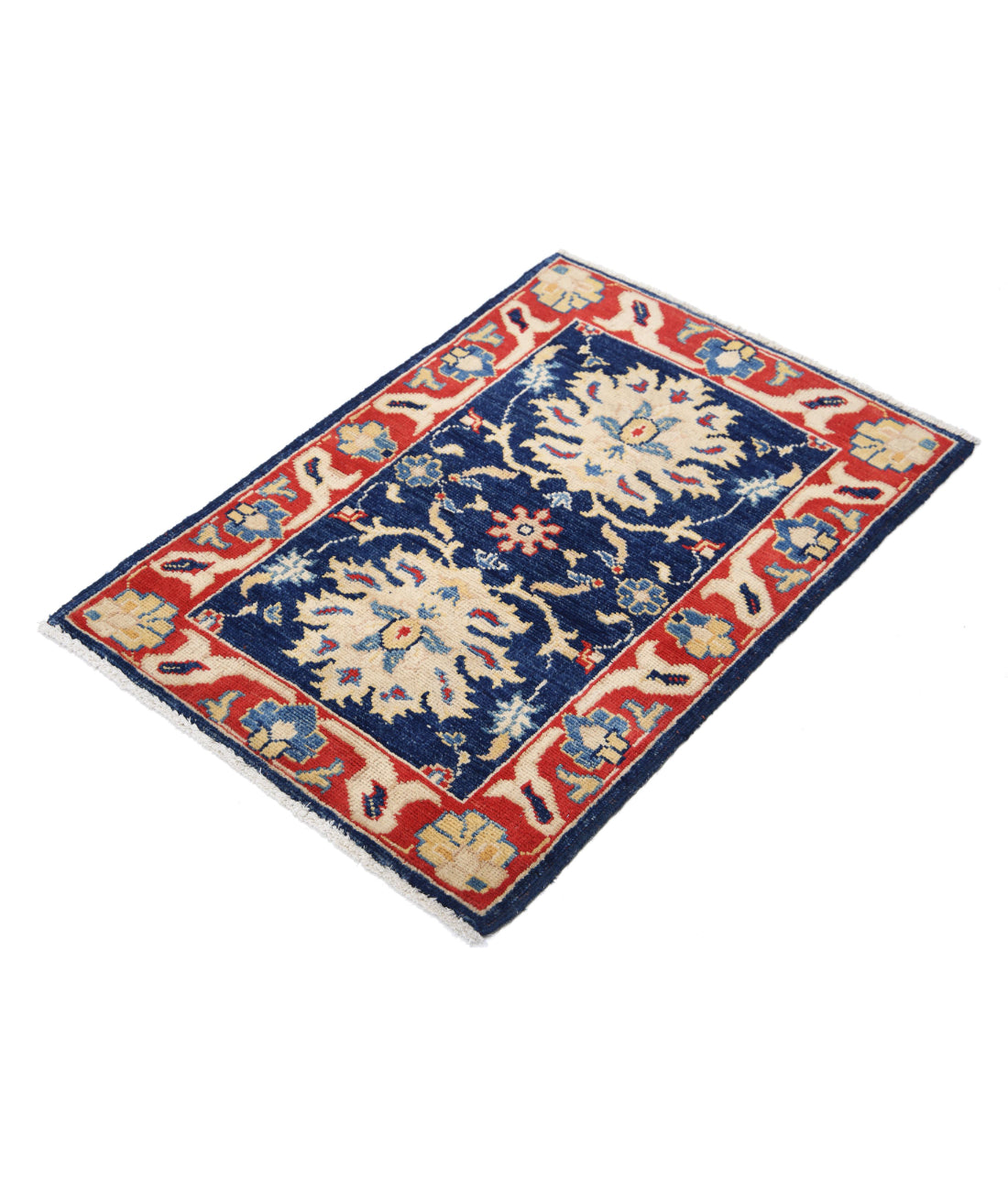 Ziegler 2'1'' X 2'11'' Hand-Knotted Wool Rug 2'1'' x 2'11'' (63 X 88) / Blue / N/A