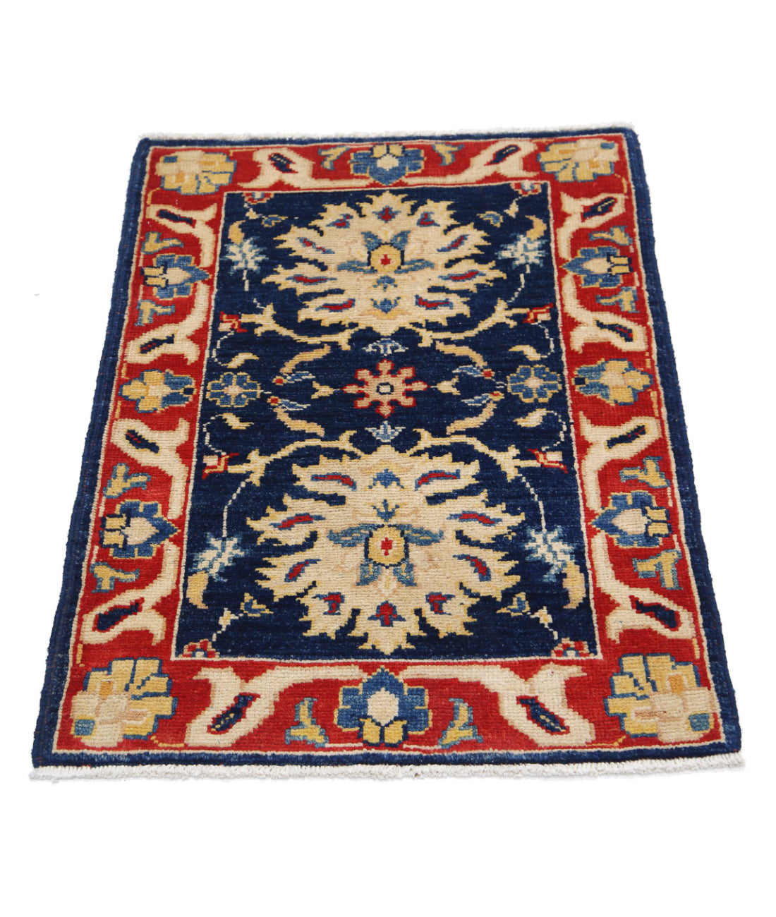 Ziegler 2'1'' X 2'11'' Hand-Knotted Wool Rug 2'1'' x 2'11'' (63 X 88) / Blue / N/A