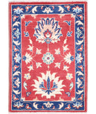 Ziegler 2'1'' X 3'1'' Hand-Knotted Wool Rug 2'1'' x 3'1'' (63 X 93) / Red / N/A