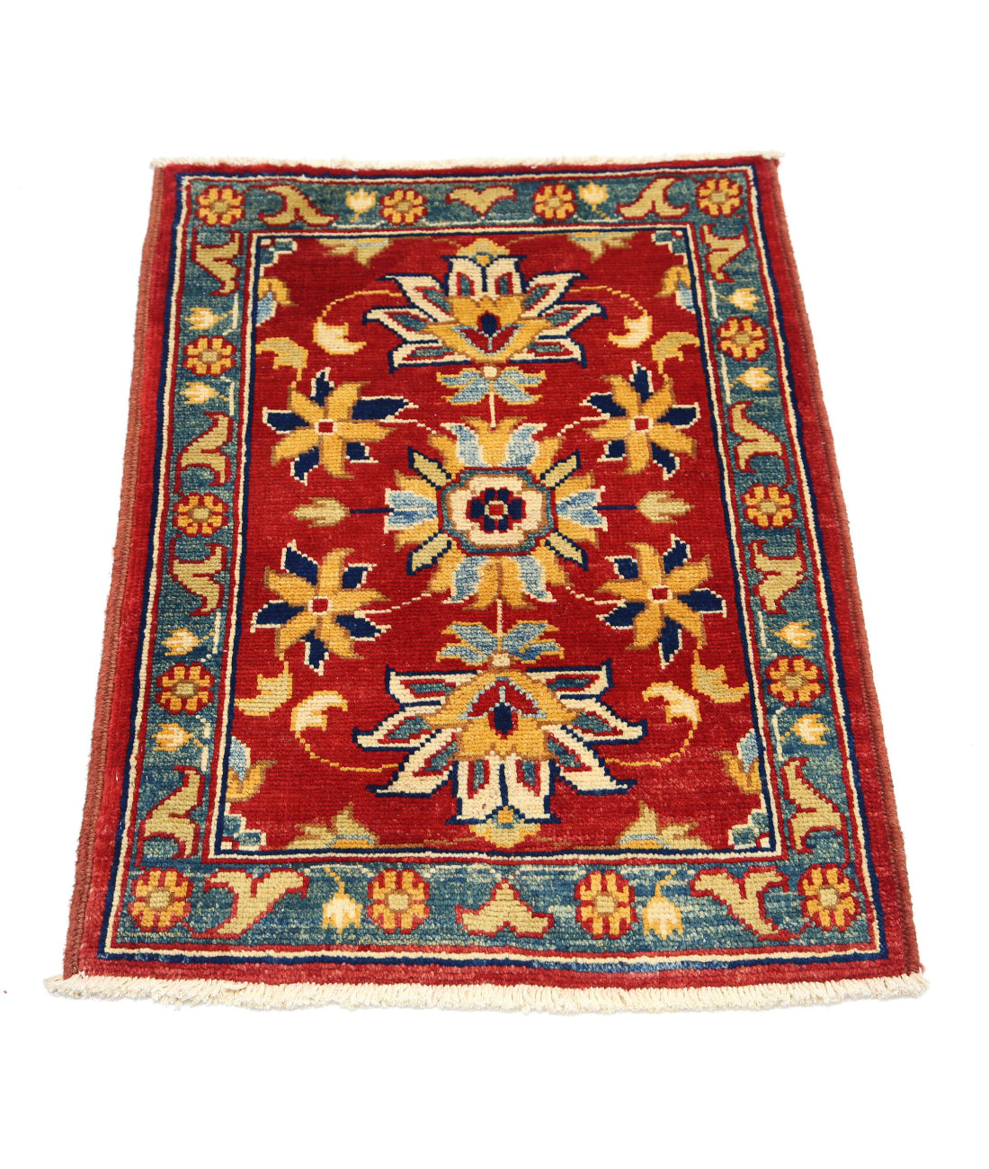 Ziegler 2'0'' X 2'11'' Hand-Knotted Wool Rug 2'0'' x 2'11'' (60 X 88) / Red / N/A