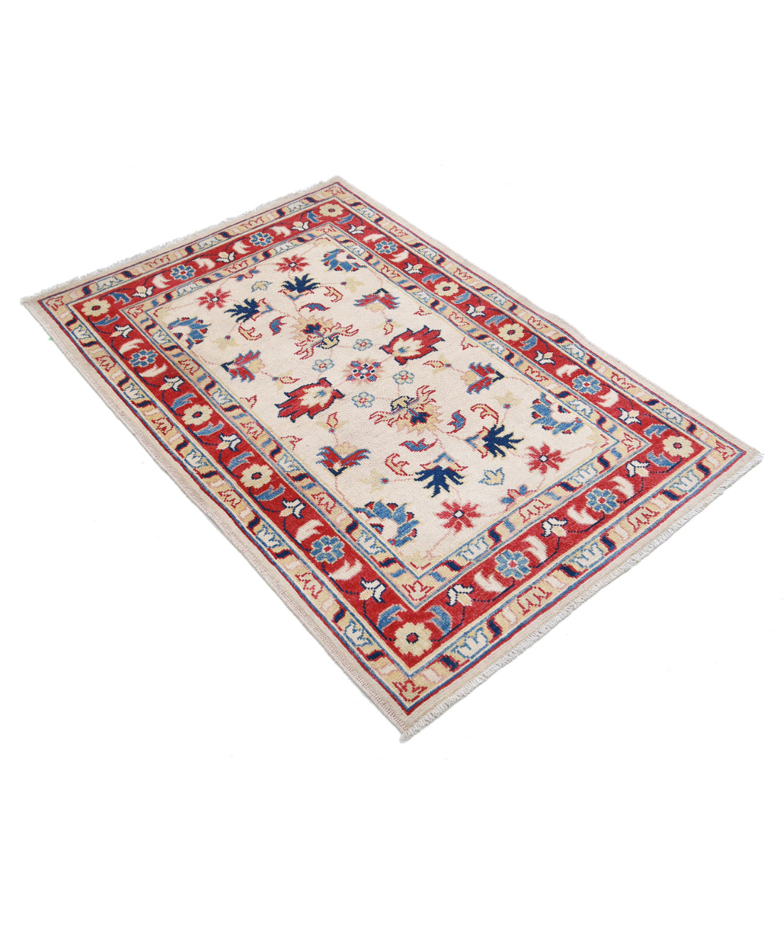 Ziegler 3'0'' X 4'6'' Hand-Knotted Wool Rug 3'0'' x 4'6'' (90 X 135) / Beige / N/A