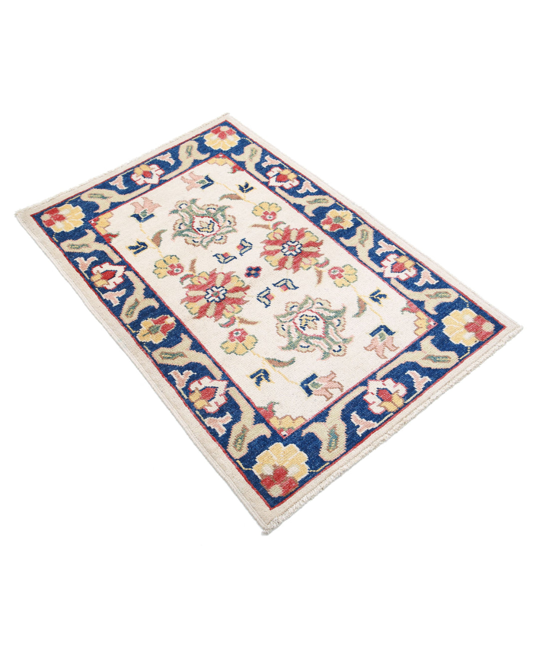 Ziegler 2'7'' X 3'9'' Hand-Knotted Wool Rug 2'7'' x 3'9'' (78 X 113) / Ivory / N/A