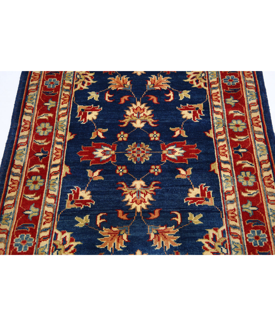 Ziegler 3'2'' X 4'7'' Hand-Knotted Wool Rug 3'2'' x 4'7'' (95 X 138) / Blue / N/A