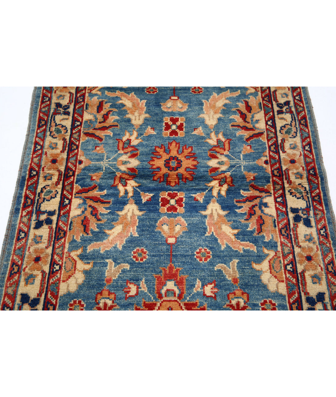 Ziegler 2'10'' X 4'9'' Hand-Knotted Wool Rug 2'10'' x 4'9'' (85 X 143) / Blue / N/A