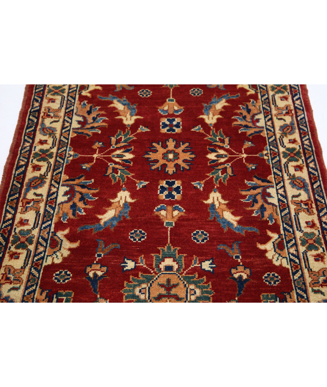 Ziegler 3'0'' X 4'9'' Hand-Knotted Wool Rug 3'0'' x 4'9'' (90 X 143) / Red / N/A