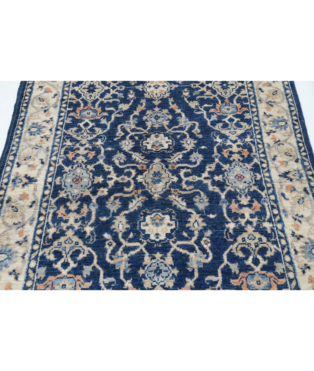 Ziegler 3'11'' X 5'9'' Hand-Knotted Wool Rug 3'11'' x 5'9'' (118 X 173) / Blue / N/A