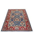 Ziegler 4'2'' X 5'11'' Hand-Knotted Wool Rug 4'2'' x 5'11'' (125 X 178) / Blue / N/A