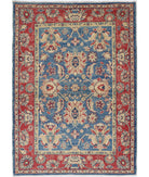 Ziegler 4'2'' X 5'11'' Hand-Knotted Wool Rug 4'2'' x 5'11'' (125 X 178) / Blue / N/A