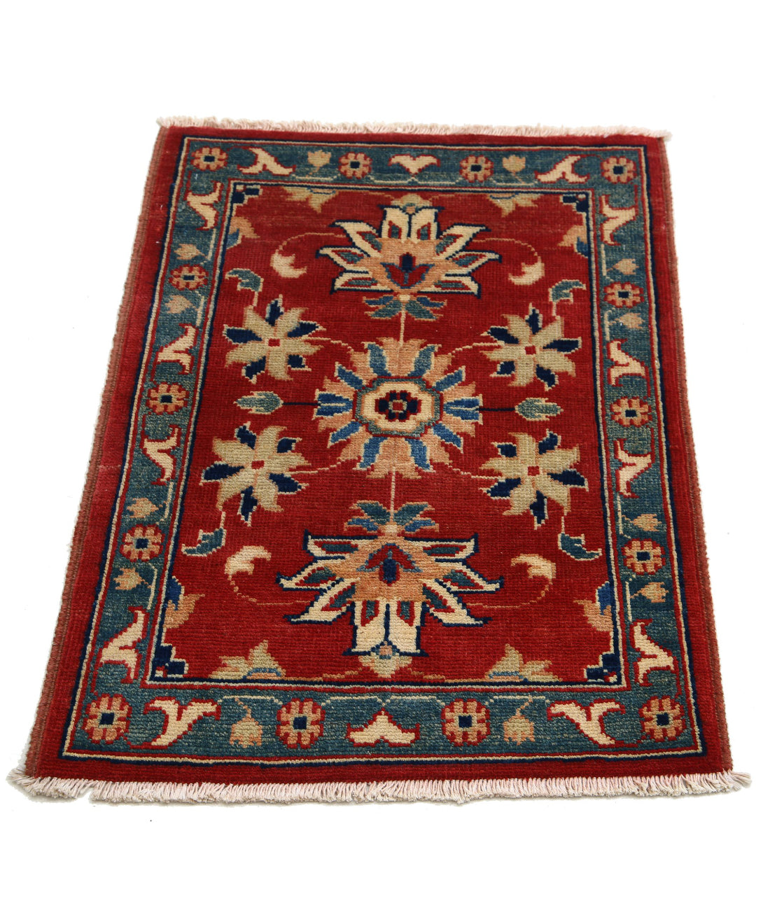 Ziegler 2'0'' X 2'10'' Hand-Knotted Wool Rug 2'0'' x 2'10'' (60 X 85) / Red / N/A