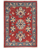 Ziegler 2'0'' X 2'10'' Hand-Knotted Wool Rug 2'0'' x 2'10'' (60 X 85) / Red / N/A