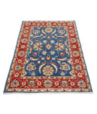 Ziegler 3'4'' X 4'8'' Hand-Knotted Wool Rug 3'4'' x 4'8'' (100 X 140) / Blue / N/A