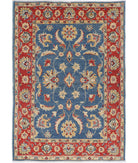 Ziegler 3'4'' X 4'8'' Hand-Knotted Wool Rug 3'4'' x 4'8'' (100 X 140) / Blue / N/A