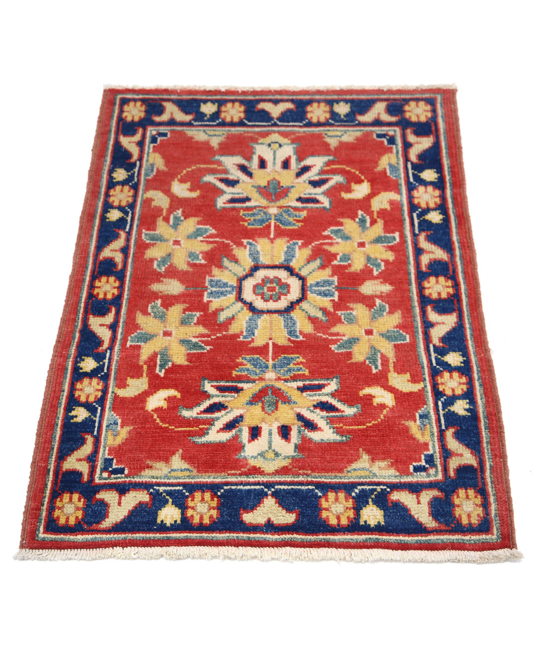 Ziegler 2'0'' X 2'10'' Hand-Knotted Wool Rug 2'0'' x 2'10'' (60 X 85) / Red / N/A