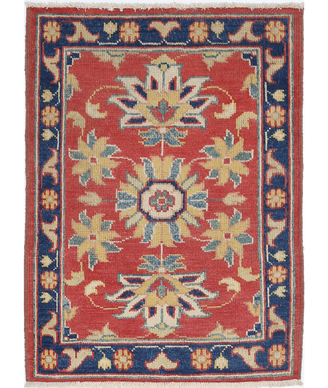 Ziegler 2'0'' X 2'10'' Hand-Knotted Wool Rug 2'0'' x 2'10'' (60 X 85) / Red / N/A