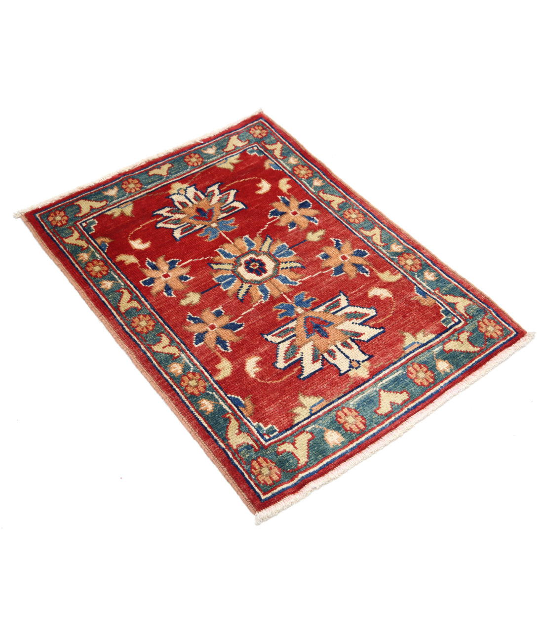 Ziegler 2'0'' X 2'9'' Hand-Knotted Wool Rug 2'0'' x 2'9'' (60 X 83) / Red / N/A