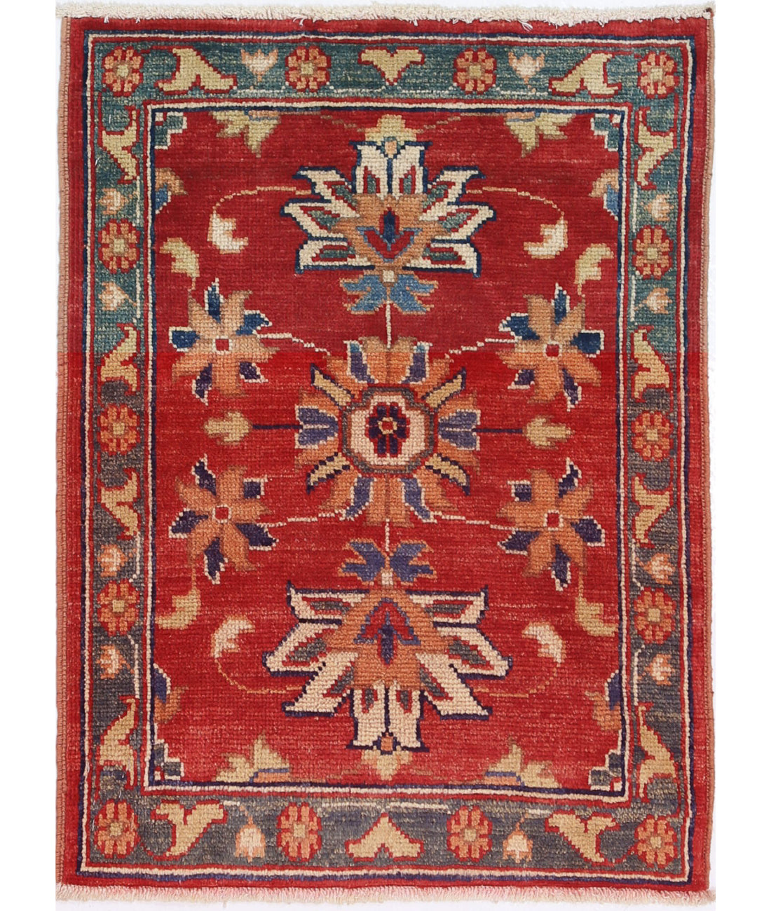 Ziegler 2'0'' X 2'9'' Hand-Knotted Wool Rug 2'0'' x 2'9'' (60 X 83) / Red / N/A