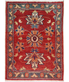 Ziegler 2'0'' X 2'9'' Hand-Knotted Wool Rug 2'0'' x 2'9'' (60 X 83) / Red / N/A