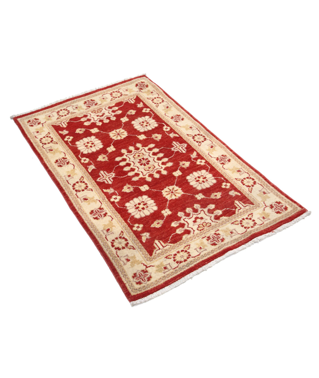 Ziegler 2'6'' X 4'0'' Hand-Knotted Wool Rug 2'6'' x 4'0'' (75 X 120) / Red / N/A