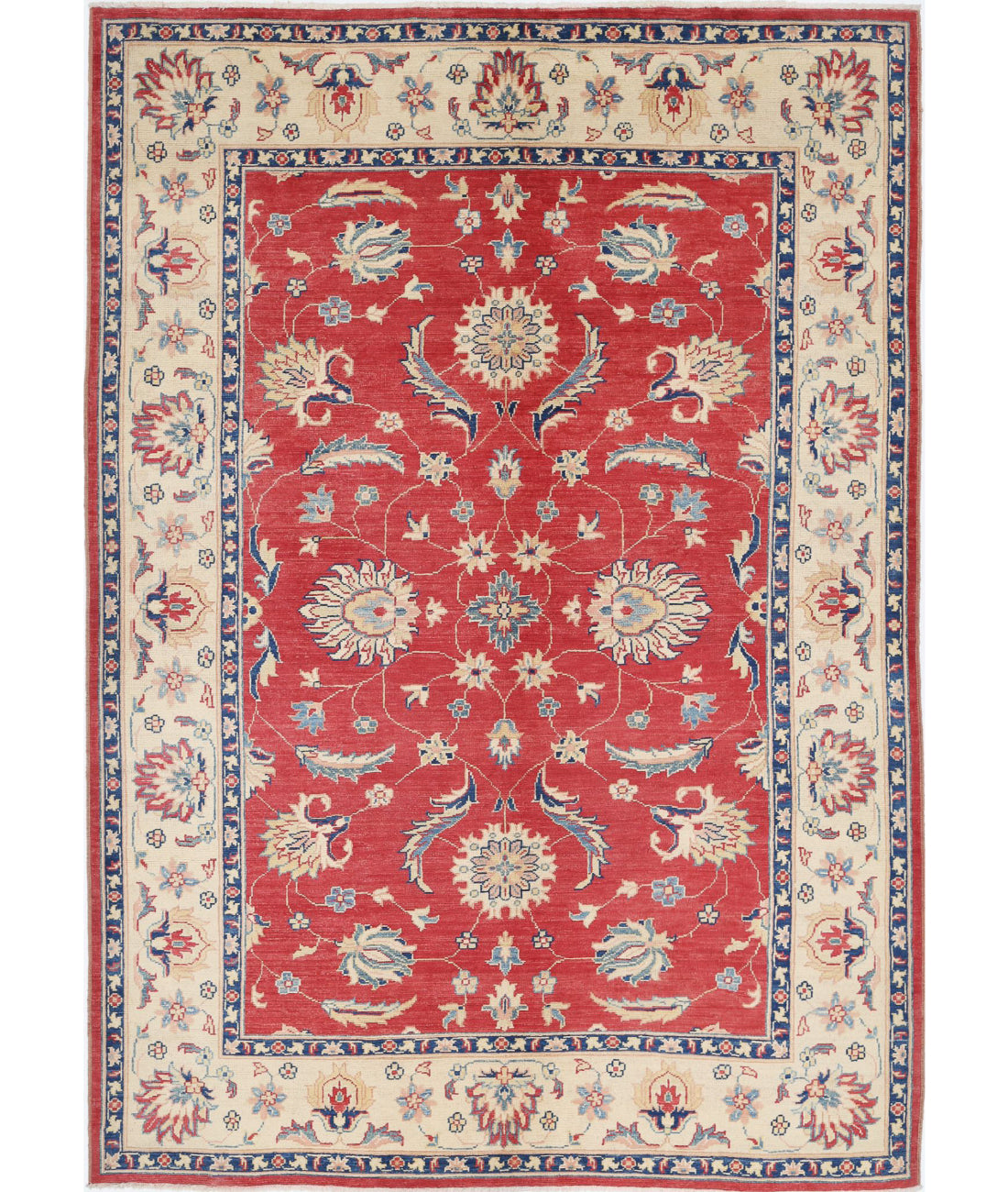 Ziegler 6'8'' X 9'6'' Hand-Knotted Wool Rug 6'8'' x 9'6'' (200 X 285) / Red / N/A
