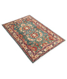 Ziegler 3'0'' X 4'8'' Hand-Knotted Wool Rug 3'0'' x 4'8'' (90 X 140) / Green / N/A