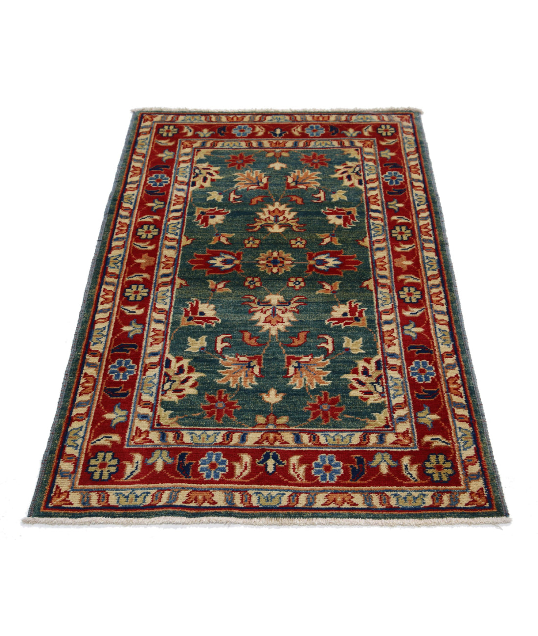 Ziegler 2'10'' X 4'6'' Hand-Knotted Wool Rug 2'10'' x 4'6'' (85 X 135) / Green / N/A