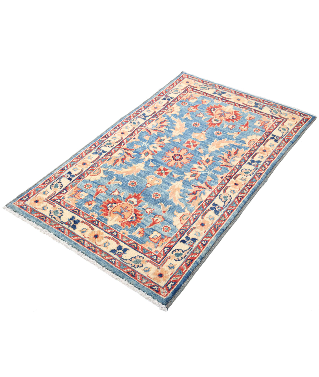 Ziegler 2'1'' X 4'1'' Hand-Knotted Wool Rug 2'1'' x 4'1'' (63 X 123) / Blue / N/A