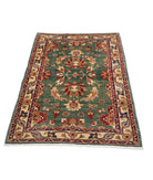 Ziegler 3'2'' X 4'6'' Hand-Knotted Wool Rug 3'2'' x 4'6'' (95 X 135) / Green / N/A