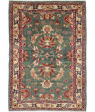 Ziegler 3'2'' X 4'6'' Hand-Knotted Wool Rug 3'2'' x 4'6'' (95 X 135) / Green / N/A