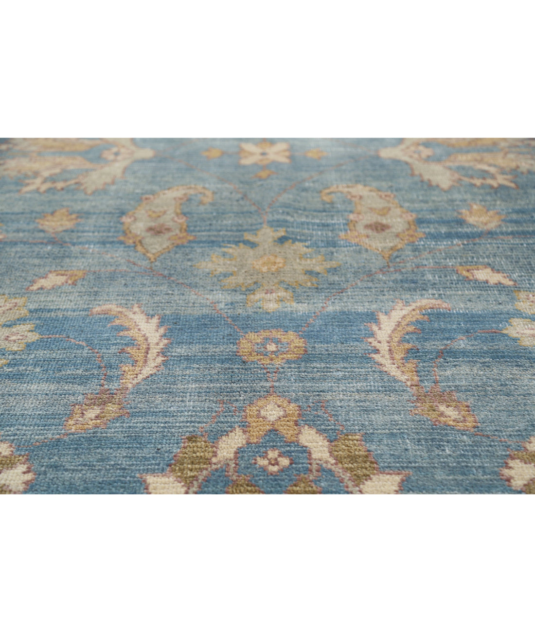 Ziegler 7'9'' X 9'11'' Hand-Knotted Wool Rug 7'9'' x 9'11'' (233 X 298) / Blue / N/A