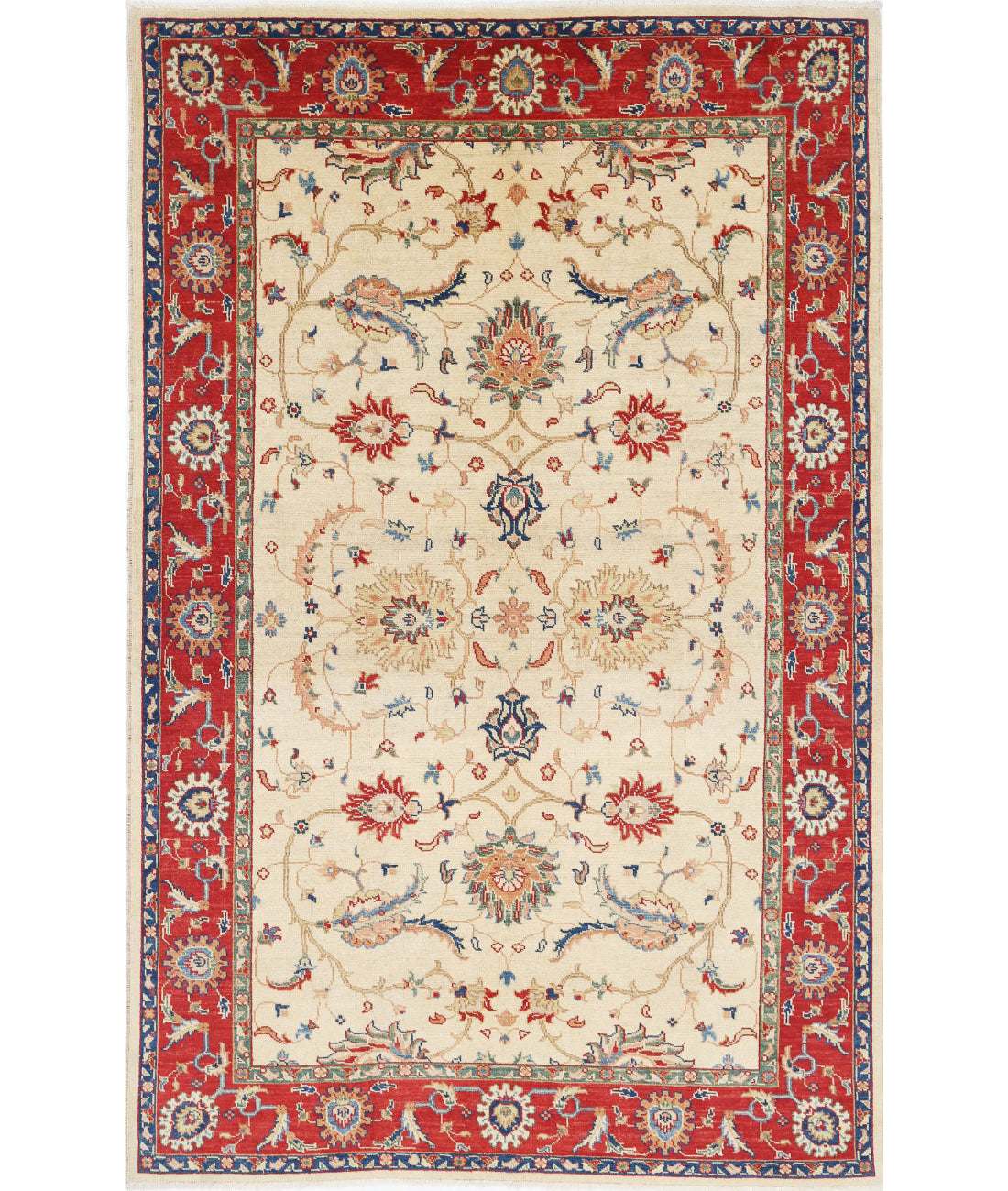 Ziegler 6'5'' X 10'0'' Hand-Knotted Wool Rug 6'5'' x 10'0'' (193 X 300) / Beige / N/A