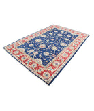 Ziegler 6'1'' X 8'11'' Hand-Knotted Wool Rug 6'1'' x 8'11'' (183 X 268) / Blue / N/A