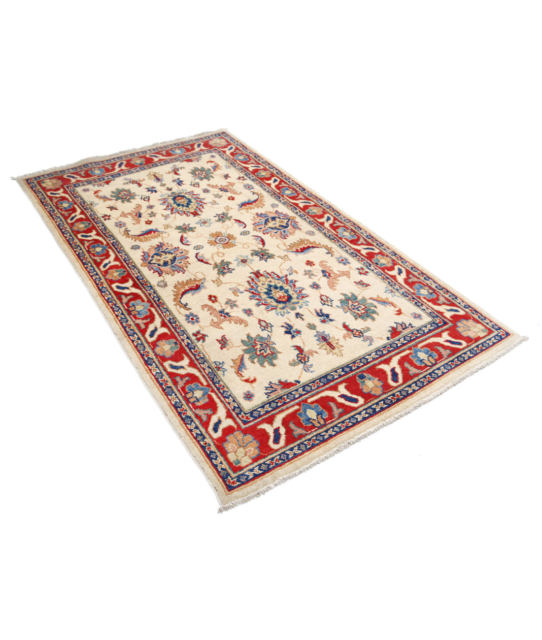 Ziegler 4'0'' X 6'7'' Hand-Knotted Wool Rug 4'0'' x 6'7'' (120 X 198) / Beige / N/A