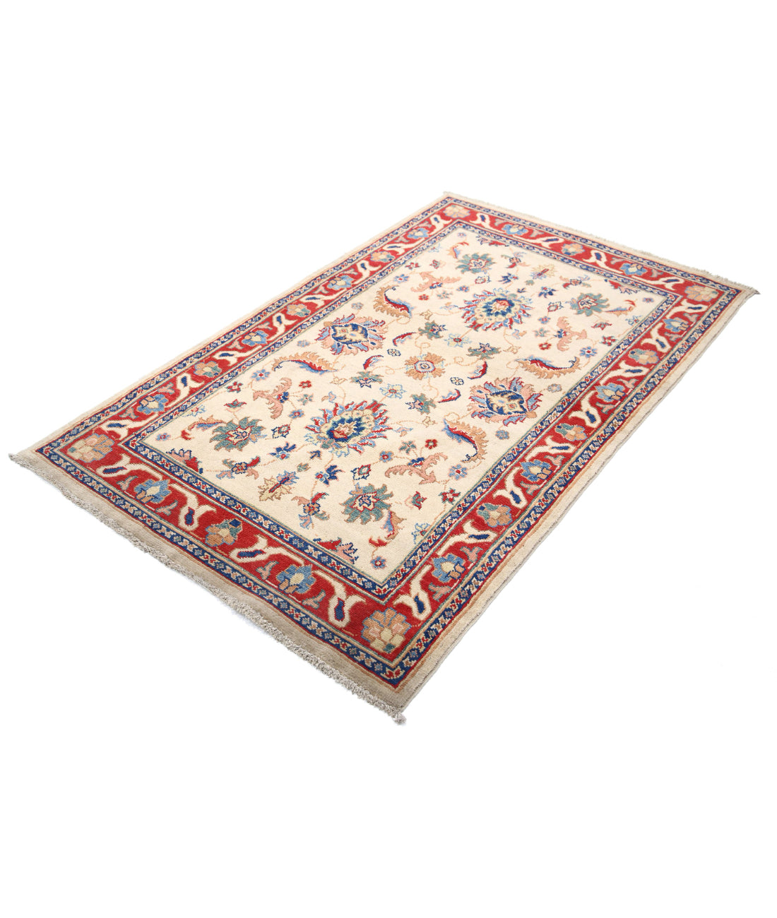 Ziegler 4'0'' X 6'7'' Hand-Knotted Wool Rug 4'0'' x 6'7'' (120 X 198) / Beige / N/A